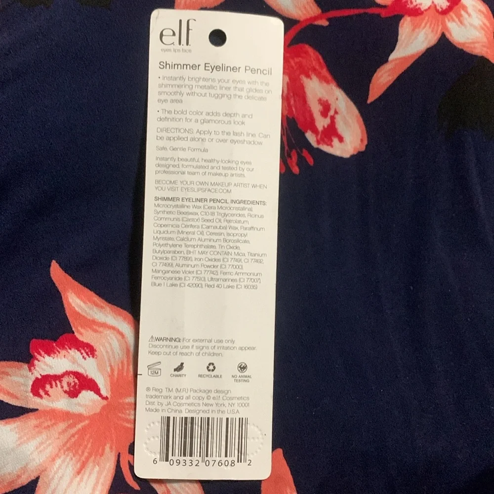 Elf Shimmer Eyeliner Pencil Plum Passion 7608 1g New